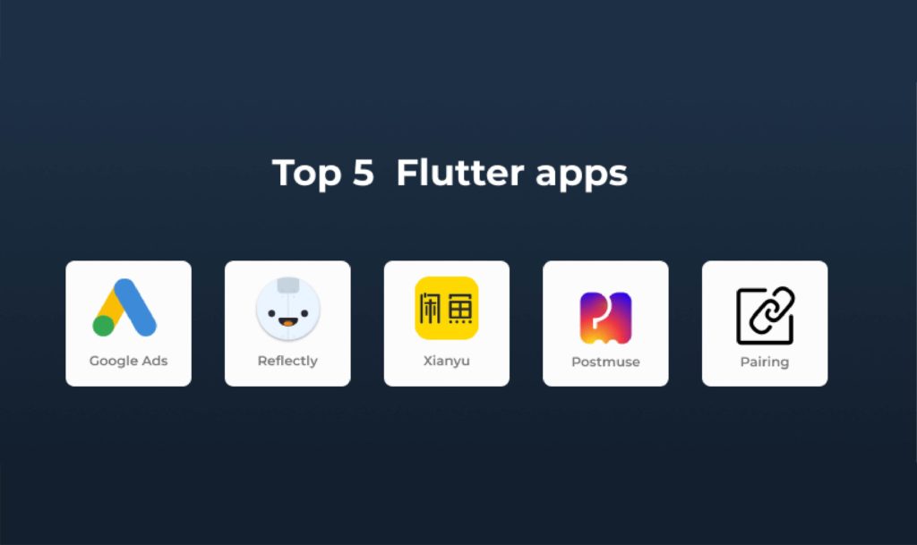 top 5 flutter apps