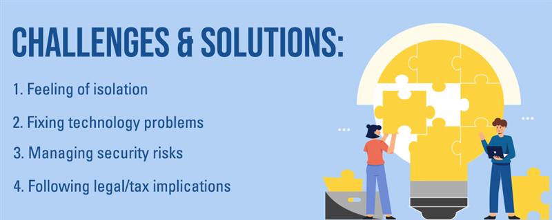 Challenges of working remotely